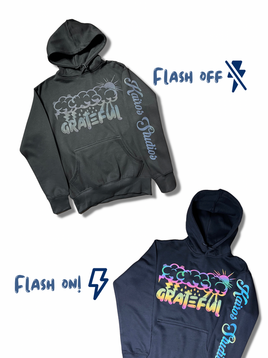 Grateful reflective hoodie